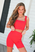 Spanx Cropped Neck Shelf Tank