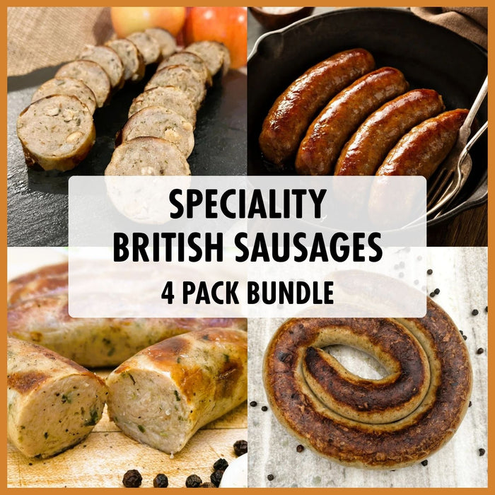 Speciality British Sausages: 4 Pack Bundle