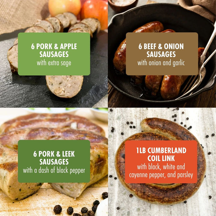 Speciality British Sausages: 4 Pack Bundle