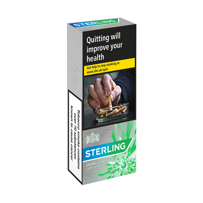 Sterling Dual Menthol Capsule Leaf Wrapped Cigarillos - Pack of 10
