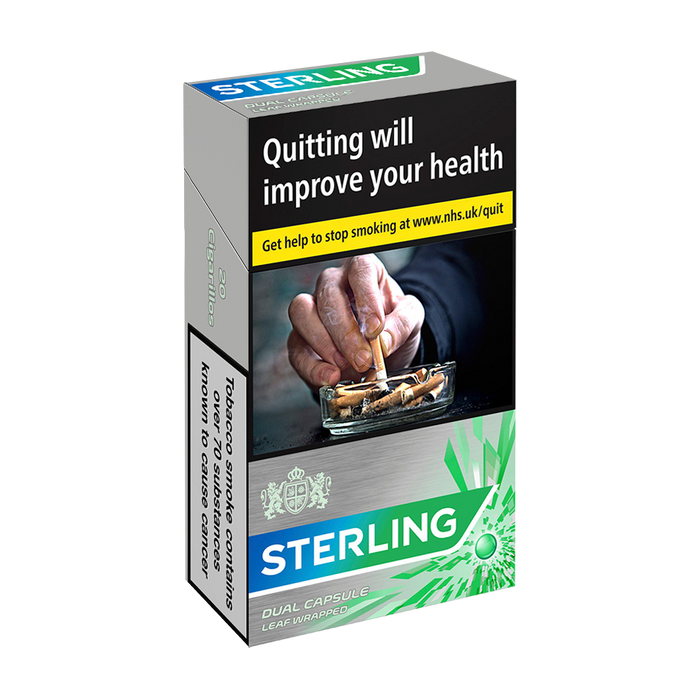 Sterling Dual Menthol Capsule Leaf Wrapped Cigarillos - Pack of 20
