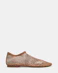 Woven shoe on a white background