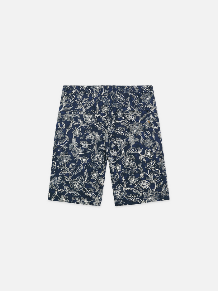 Stuart Printed Stretch Cotton Chino Shorts