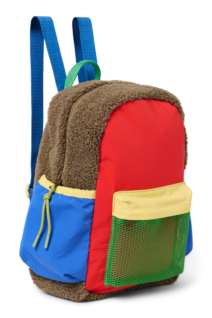 Studio Noos | Fiery Red Patchwork midi backpack