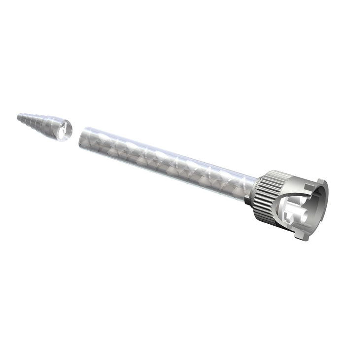 Single Sulzer MBH 05-20T static mixer nozzle with 20 elements, B System connection, stepped tip