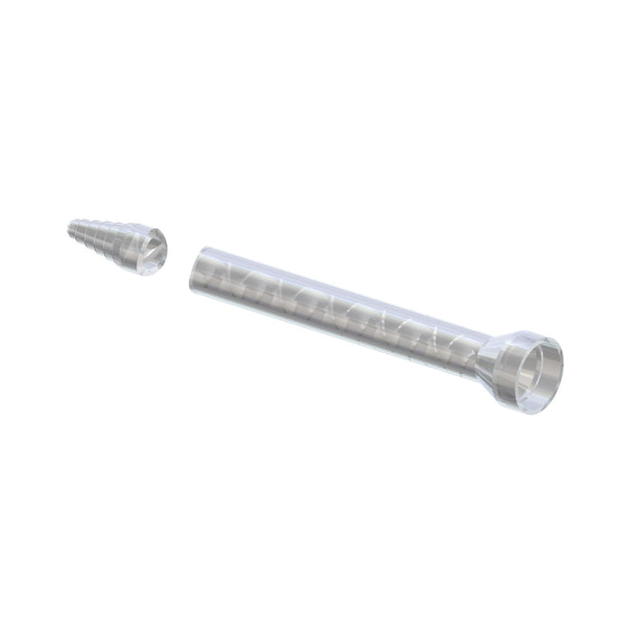 Single Sulzer MCH 10-32T static mixer nozzle with 32 elements, C System connection, stepped tip