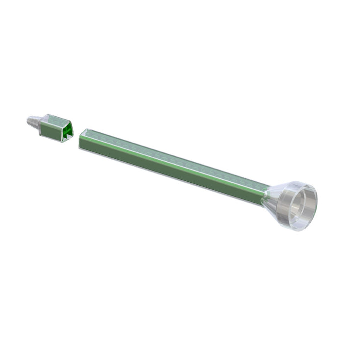 Single Sulzer MCQ 07-24T static mixer nozzle with 24 elements, C System connection, stepped tip