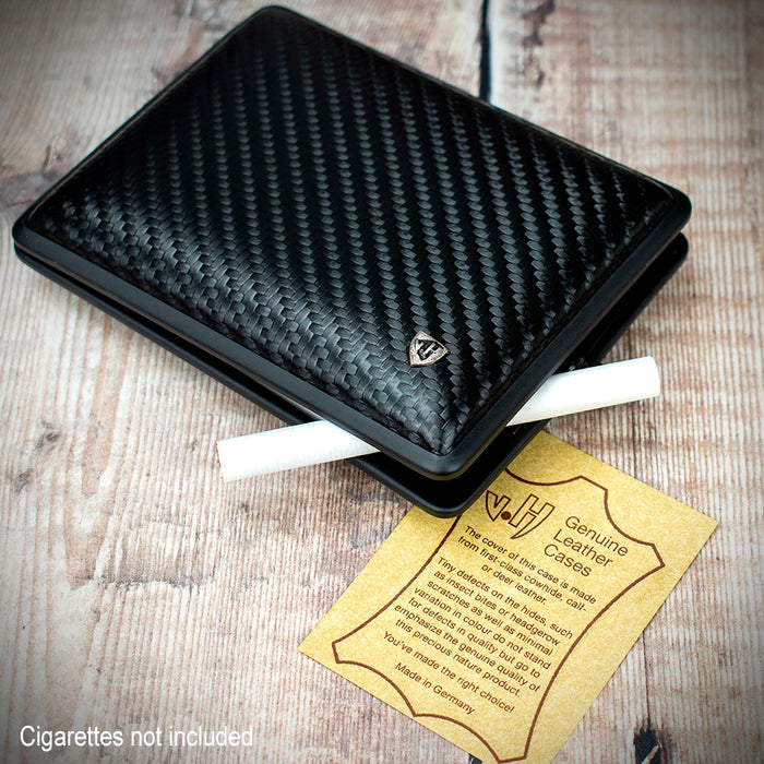 Superking Cigarette Case Black Carbon Weave (612 962)
