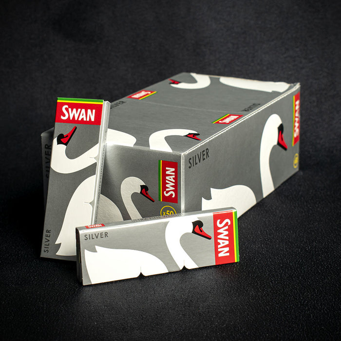 Swan Rolling Papers Regular Silver - Box of 50