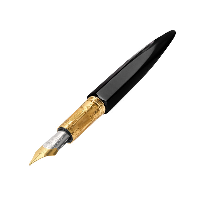 The Marquise Fountain Pen - Nevermore Noir - Ferris Wheel Press