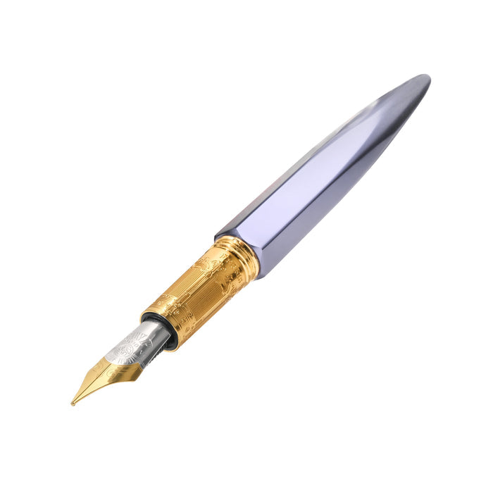 The Marquise Fountain Pen - Pearl Drop Blue - Ferris Wheel Press