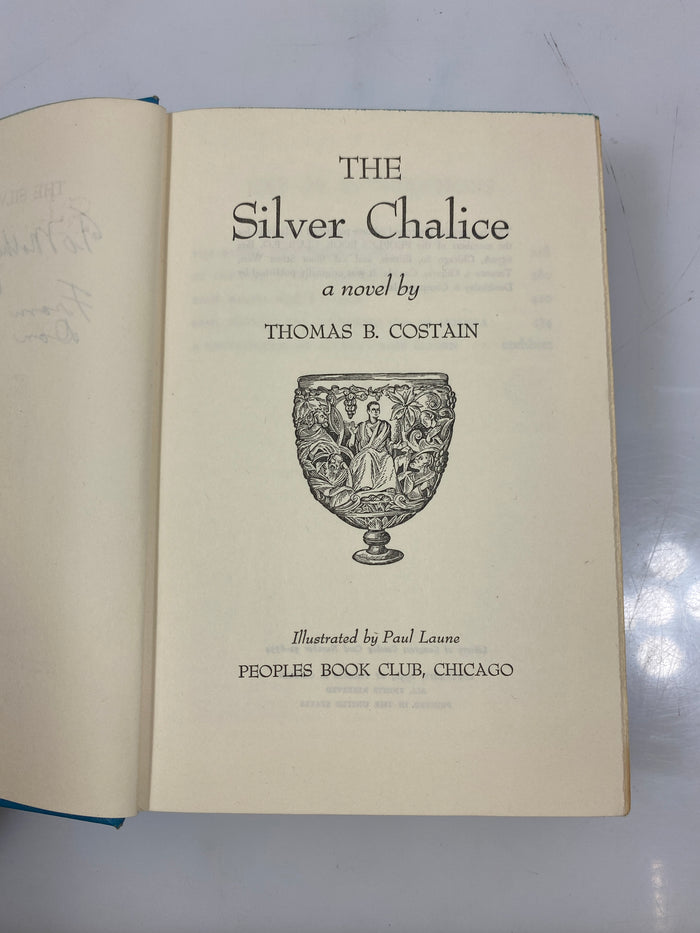 The Silver Chalice by Thomas B. Costain 1952 HC