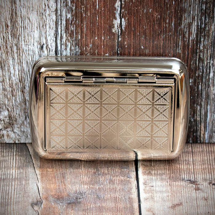 Tobacco Tin Patterned Chrome - TTP05