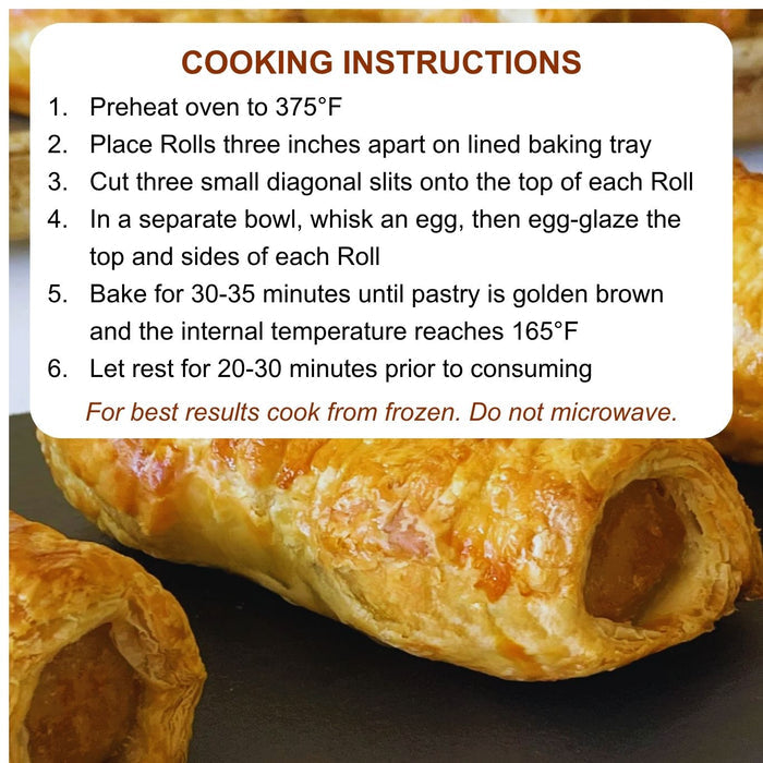 Traditional Sausage Rolls: 3 per Pack