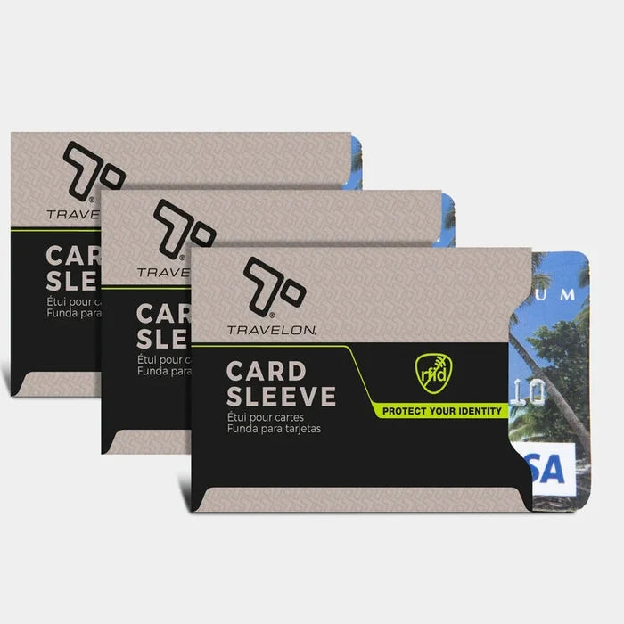 Travelon Set of 3 RFID Blocking Sleeves 13133 Grey