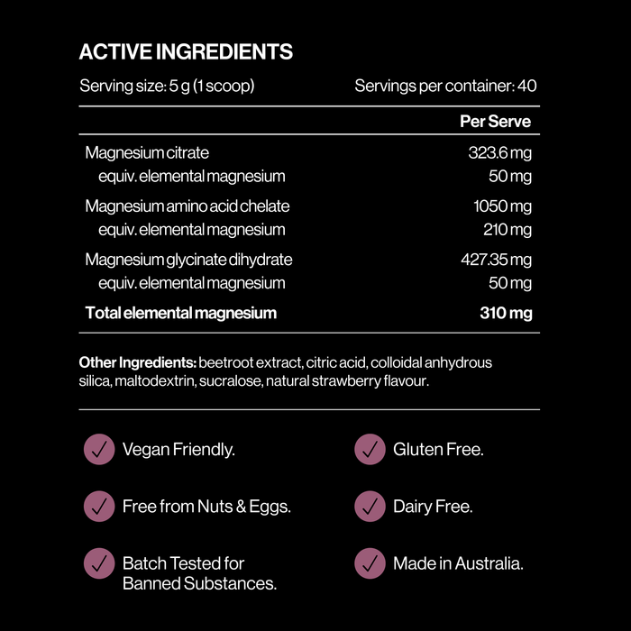 TRIPLE MAGNESIUM POWDER - Natural Berry