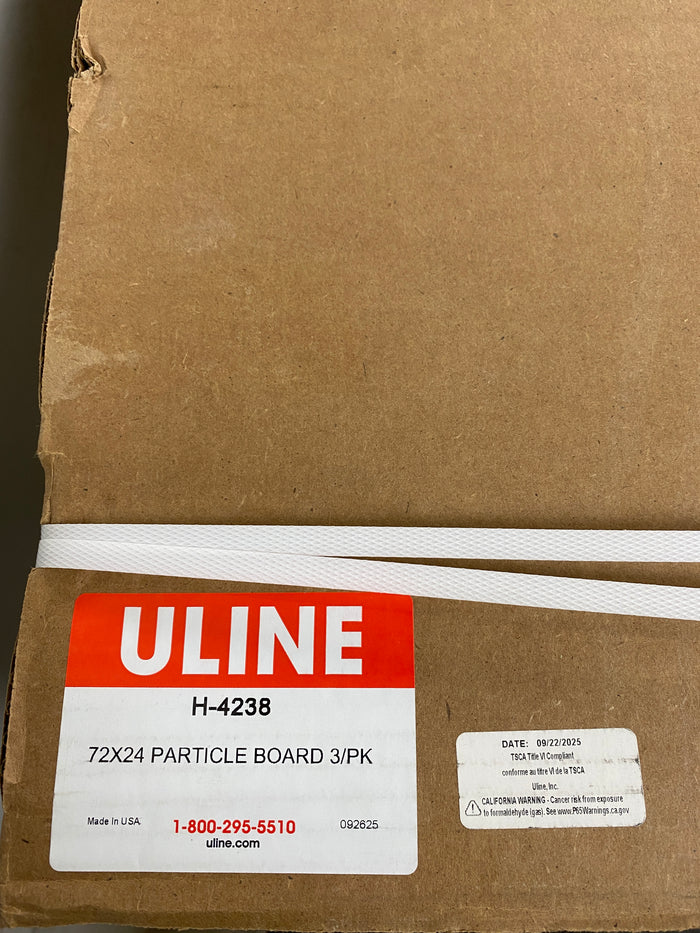 Uline H-4238 72x24 Particle Board 3/pk