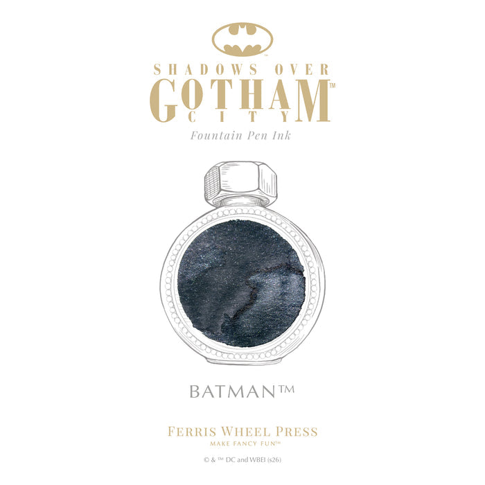Shadows over Gotham City | Limited Edition Bat Signal Signature Ink 38ml - Ferris Wheel Press
