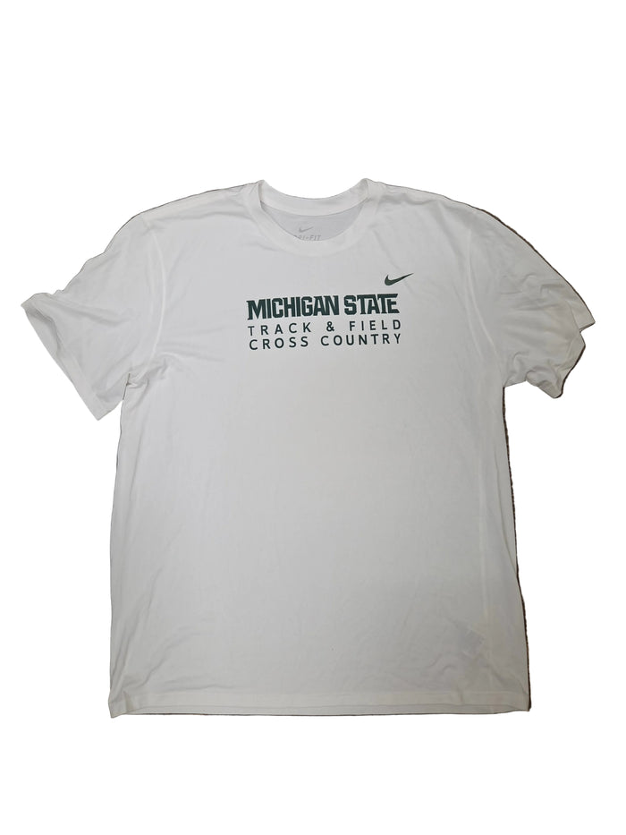 Nike White Dri-Fit Track & Field Cross Country T-Shirt Men's Size 2XL