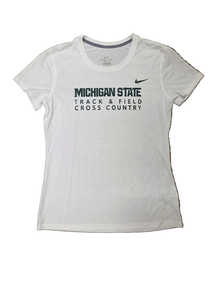 Nike White Dri-Fit Track & Field Cross Country T-Shirt Women's Size M