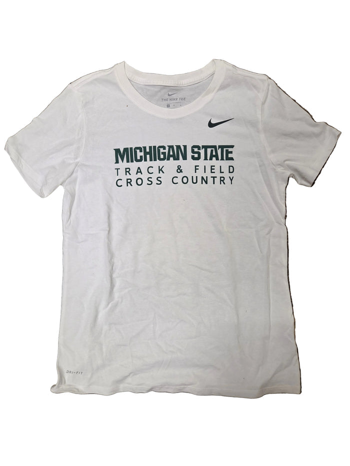 Nike White Dri-Fit Track & Field Cross Country T-Shirt Women's Size XS #2