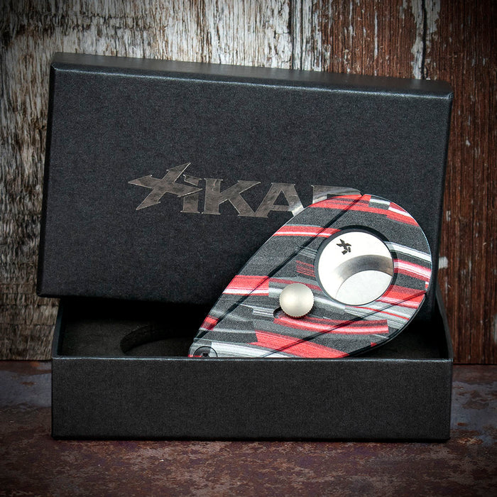 *DISC*  Xikar Xi-2 Nightlife Red 201NLR Double Blade Cigar Cutter